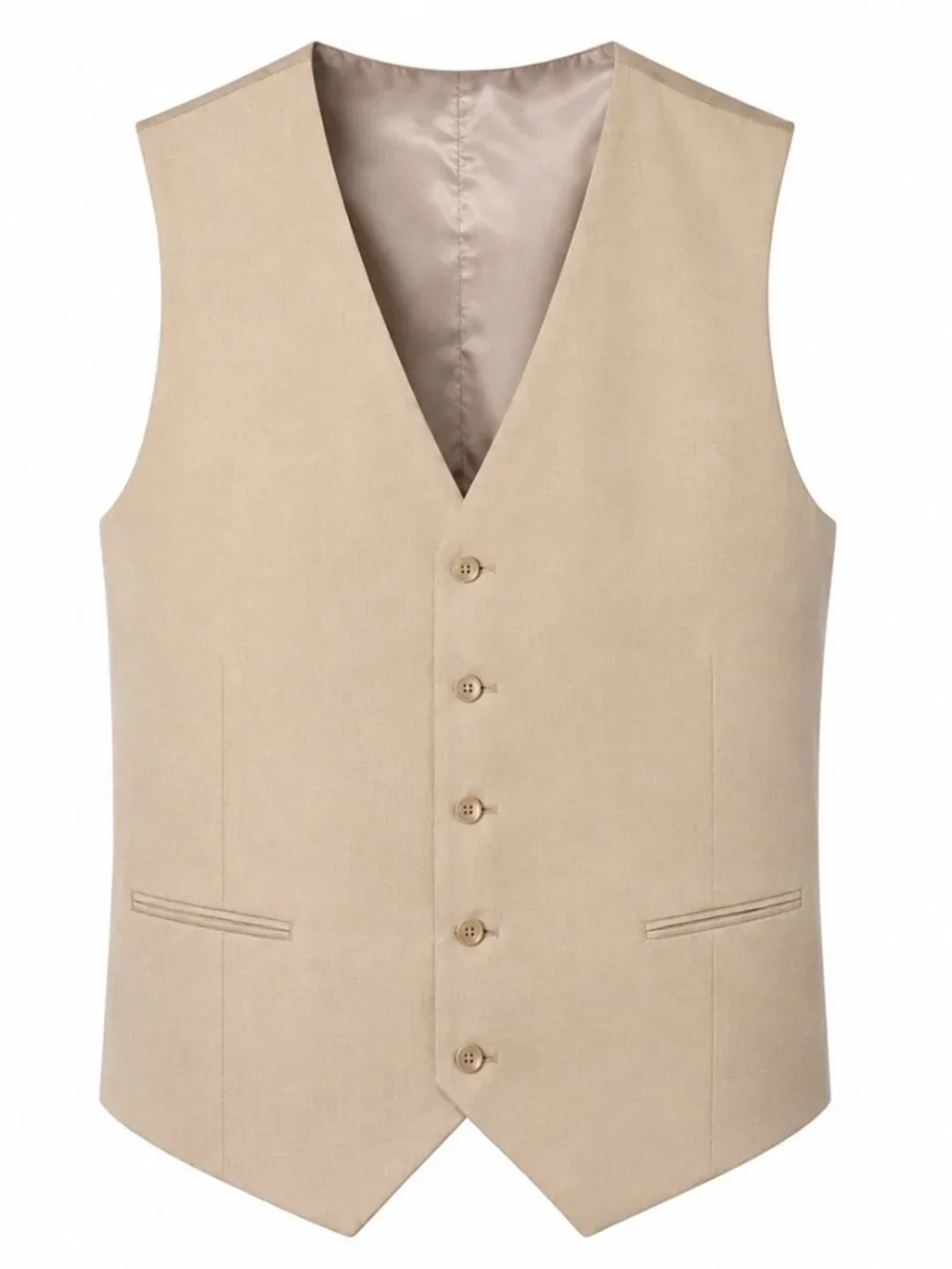 Men's Beige Vest & Pants Set 44R Classic Fit Adam Baker NWT NO JACKET